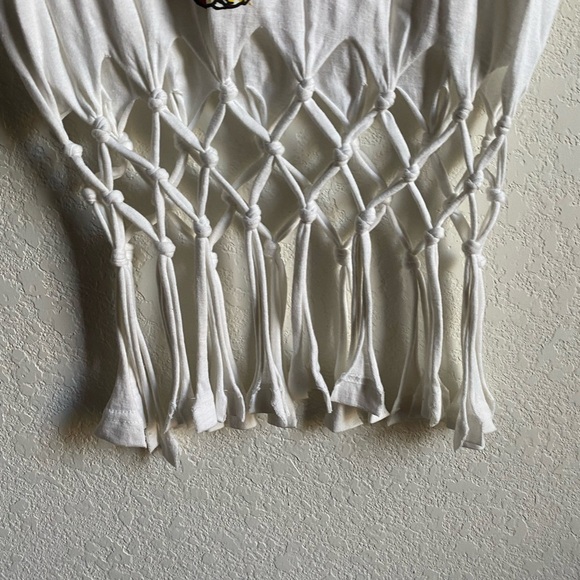 Vintage Venezuela Margarita Fringed Parrot Graphic Grunge Boho Tropical Tee L - Picture 9 of 9